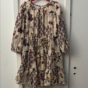 Zara Cream Floral Kids Dress